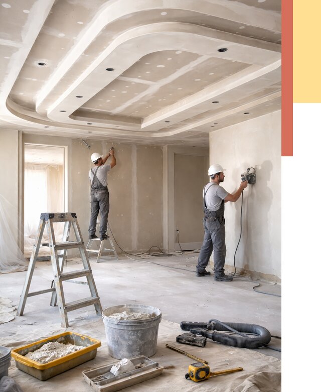 Многоуровневый потолок из гипсокартона в Сатке от 776 руб. под ключ | ОТДЕЛОЧНИК-Стк