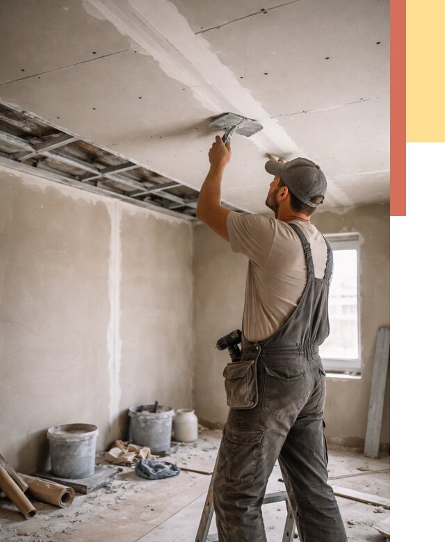 Ремонт потолка из гипсокартона в Сатке от 672 руб./м² — быстро и недорого | ОТДЕЛОЧНИК-Стк