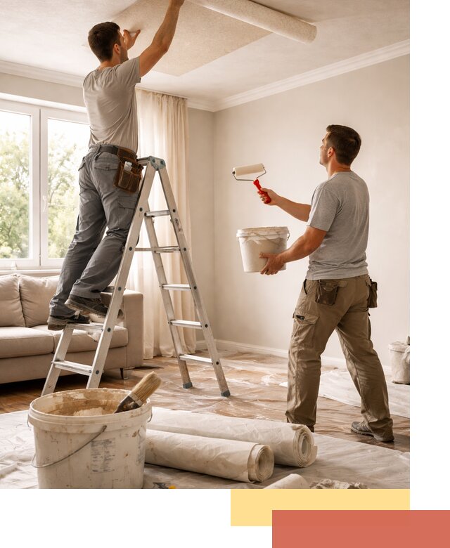 Поклейка обоев на потолок в Сатке — качественно и быстро