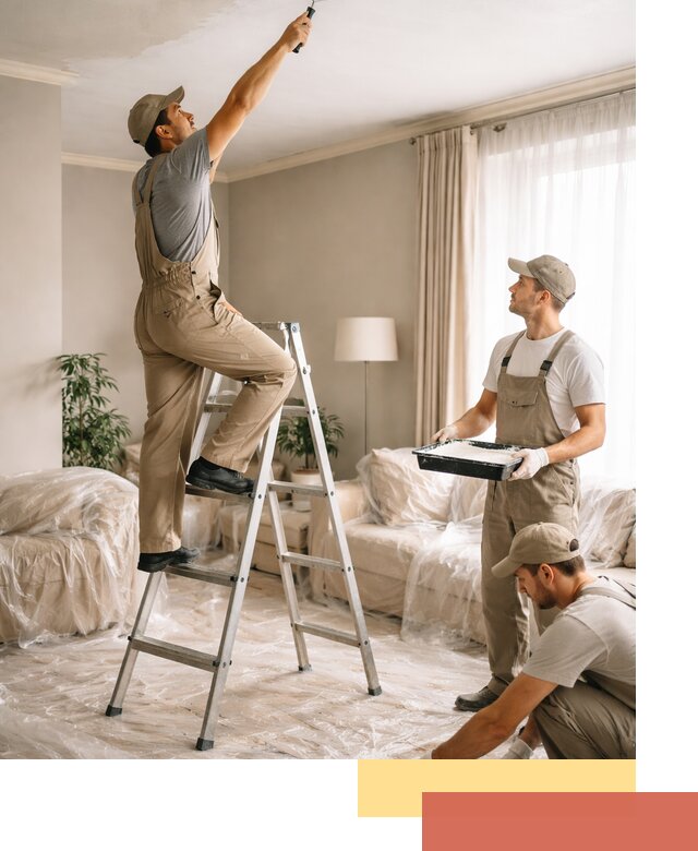 Покраска потолков акриловой краской в Сатке качественно и быстро