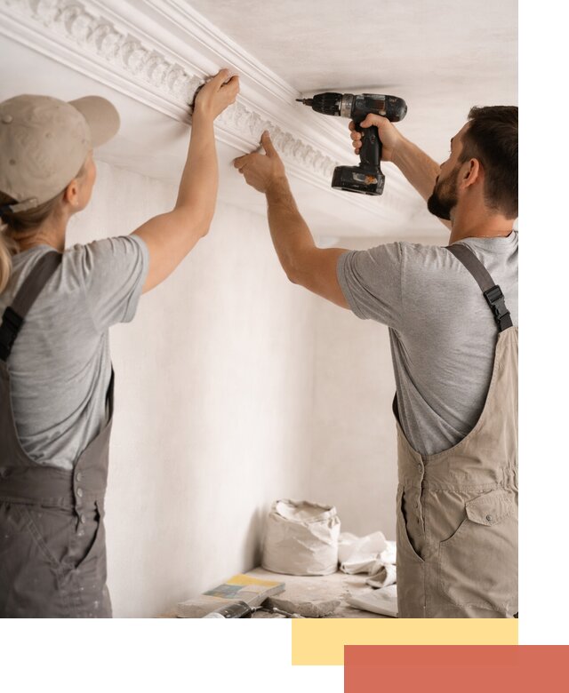 Профессиональный монтаж лепнины на потолок в Сатке