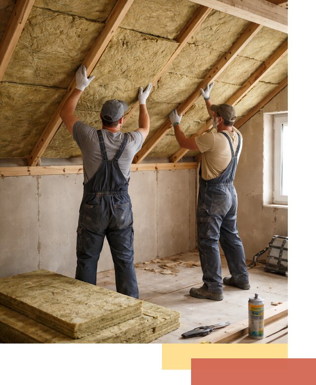 Утепление потолка минеральной ватой в Сатке