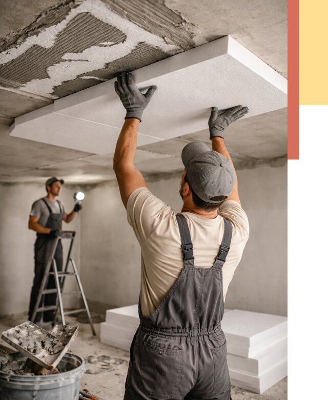 Утепление потолка пенопластом в Сатке от 4655 руб/м2 — недорого и быстро | ОТДЕЛОЧНИК-Стк